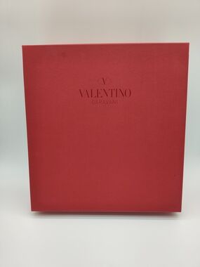 VALENTINO GARAVANI Red Luxury Gift Box with Tissue Presentation Packaging